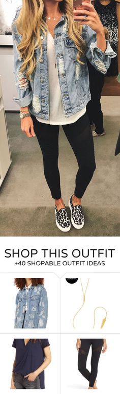 #summer #outfits Ripped Denim Jacket + Black Crop Skinny Pants + Leopard Pumps Ripped Denim Jacket, Denim Jacket Black, The Cardigans, Leopard Pumps, Black Jeans Outfit, Ripped Denim, Fashion 2017, College Outfits