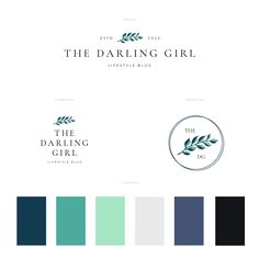 the daring girl logo and color palette