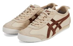 Onitsuka Tiger Mexico 66 'Beige Suede Brown' 1183B391-251 - KICKS CREW White Trendy Sneakers, Brown Running Shoes, Brown Onitsuka Tiger, Shoes Fall 2024, Creme Shoes, Onitsuka Tiger Women Outfit, Sepatu Platform, Beige Accessories, Dark Brown Shoes