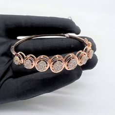 14k Rose Gold Bracelet / Diamond Bracelet / Gold Diamond  Bracelet / Oval Shape Bracelet / Openable Diamond Bracelet / Bracelet / Solid 14k Rose gold 1.73Ct IJSI diamond Clarity Bracelet  for woman and girl  best gift for wedding , anniversary Specifications:  * Item Code: VDSBR076/LBR0017 * Metal: 14K Solid Rose Gold  * Diamond: 100% Genuine Diamond  * Diamond Weight: 1.73 Ct * Diamond Clarity: GH-VSSI * Diamonds Cut: Brilliant Cut (Excellent Cut)  NOTE : according to bangle sizes diamond Ct. will also have variation . We truly hope our rings will be the corner stone for your eternal bond and for your everlasting love! Personalization Available as per your request. We are happy to offer custom designs. Please contact us to create something really special and unique for you. Normally, the Rose Gold Round Bangle In Fine Jewelry Style, Rose Gold Oval Bracelet Fine Jewelry, Rose Gold Bracelet For Anniversary, Rose Gold Oval Bracelet For Formal Occasions, Formal Rose Gold Oval Bracelet, Rose Gold Jubilee Bracelet, Luxury Oval Rose Gold Bracelets, Oval Rose Gold Bracelets For Formal Occasions, Luxury Rose Gold Oval Bracelets