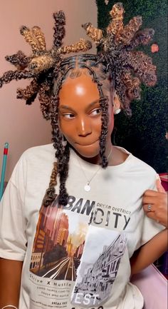 Short Soft Locs With Barrel Ends, Loc Styles With Added Hair, Protective Styles Over Locs, Wrapped Locs, Soft Loc Hairstyles, Unique Hairstyles For Black Women, Soft Locs Hairstyles, 7 Siblings