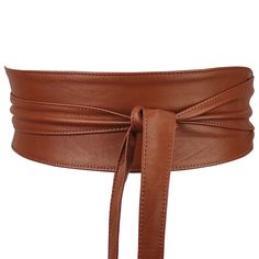 ABOUT: Made from genuine, soft Italian leather this unique and versatile belt fits every body type, hugs your curves and creates a perfect waist shape. BEFORE ORDERING: Measure the spot where you want to wear your belt and choose from the available sizes. Have in mind the size of the bow and total length of the belt. If you want to have some extra length, choose bigger size. Long Chiffon Blouse, Leather Wrap Belt, Boho Belts, Wrap Belt, Obi Belt, Tie Wrap, Chunky Knit Blanket, Brown Belt, Wide Belt