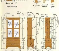 the plans for an unfinished window frame are shown in this drawing, with measurements and details