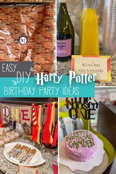 harry potter birthday party decorations and food