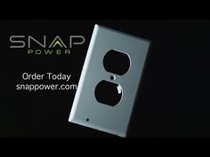 an advertisement for snap power is shown in the dark