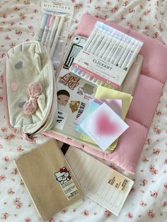 Notion Spotify, Coquette Notion, Pink Academia, Pretty School Supplies, Aesthetic College, Cute Stationary School Supplies, School Bag Essentials, Cute School Stationary, Stationary Items