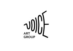 the art group logo is shown in black and white, with an artistic font that reads'art group '