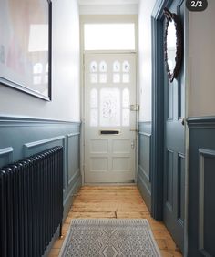 the hallway is clean and ready to be used as a home decorating project in this house