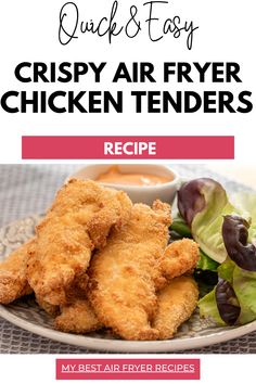 These quick and easy Chicken Tenderloins cooked in an air fryer are a family favorite! With a crispy coating and a juicy interior, they’re great for busy weeknight dinners. Full of flavor, quick to make, and ready in only 20 minutes, they’re a healthier option that doesn’t compromise on taste. Air fryers are a great way to enjoy classic fried foods with less oil, and these chicken tenders are just as crispy and golden as the ones from your favorite restaurant. Chicken tenders, also known as tenderloins, are the tender strips of white meat found beneath the breast meat on either side of the breastbone.