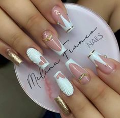 Nails Frances, Bridal Nails Designs, Special Nails, Romantic Nails, Professional Manicure, Nail Drills, Fancy Nails Designs, Dope Nail Designs, Uñas Acrilicas