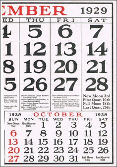 a calendar with numbers and dates on it