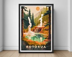 "Rotorua New Zealand Travel Poster,Rotorua New Zealand Wall Art Print,Rotorua New Zealand Painting Illustration,Printable Rotorua New Zealand Watercolor Home Decor ------- INSTANT DOWNLOAD -------- You will have access to download your artwork right after completing your ETSY purchase. Guide on how to download ETSY artwork can be found below: https://help.etsy.com/hc/en-us/articles/115013328108?segment=shopping ----------- YOU WILL RECEIVE ----------- You will receive the following high resolution digital files: 1 x 300DPI image file for print sizes: 4\" x 6\" | inches 6\" x 9\" | inches 8\" x 12\" | inches 10\" x 15\" | inches 12\" x 18\" | inches 16\" x 24\" | inches 20\" x 30\" | inches 24\" x 36\" | inches 10cm x 15cm | centimeters 20cm x 30cm | centimeters 30cm x 45cm | centimeters 40 New Zealand Illustration, New Zealand Painting, Etsy Artwork, Rotorua New Zealand, Watercolor Home, New Zealand Art, Rotorua, New Zealand Travel, Travel Wall Art