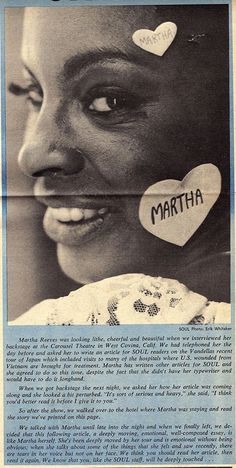 an ad for martha magazine with a woman's face and hearts on her forehead