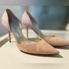 Jimmy Choo Darylin 85 Suede Pumps Pumps, Heels, Pink Suede Shoes, Special Occasion Shoes, Suede Pointy Toe Pumps, Powder Pink Pointy Toe Pumps And Evening Shoes *These Are Previously Own With A Minor Scratch On Each Heel. Pay Attention To The 39.99 Which Is On The Bottom And Wont Be Visible To Others. Heels Have Minor Signs Of Wear. Jimmy Choo Heels Pink, Pink Jimmy Choo Purse, Pink Slingback Pumps With 4-inch Heel And Round Toe, Pink Slingback Pumps With 4-inch Heel For Party, Pink Suede Shoes, Luxury Pink Slingback Pumps With 4-inch Heel, Special Occasion Shoes, Pink Suede, Evening Shoes