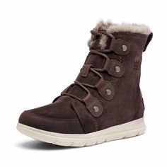 (11549/72) Slip On Winter Boots, Sorel Explorer, Boots Woman, Waterproof Winter Boots, Snow Boot, Sorel Womens, Snow Winter, Snow Boots Women, Boots Brown