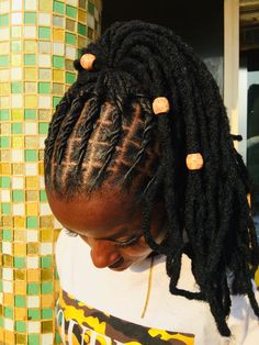 Flat Twist Locs Hairstyles, Loc Hairstyles For Women Long, Faux Locs Over Real Locs, Flat Twist Locs, Protective Loc Styles, Flat Twist Loc Styles, Classy Loc Styles, Long Locs Hairstyles For Women, Simple Loc Styles