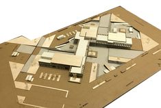 an architectural model of a building with lots of windows