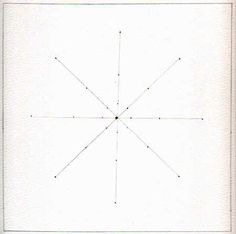 an image of a square with lines in the middle and one point at the center