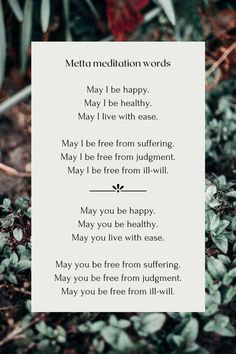 Meditation Words, Metta Meditation, Yoga Reading, Home Png, Compassion Quotes, Buddhist Mantra, Yoga Themes