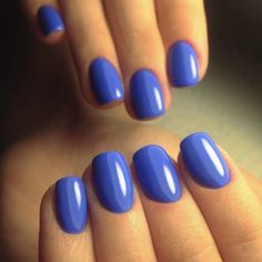 Chip Nails, Natural Nail Designs, Her Nails, Blue Nail Polish, Gel Nail Colors, Cute Gel Nails, Blue Nail, Short Nail Designs, Dipped Nails