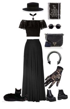 Witchy Outfits, Goth Outfit Ideas, Witchy Fashion, Dark Outfits, Witch Outfit, Lorenzo Serafini