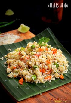 a plate with rice and vegetables on it