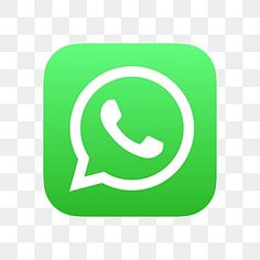 a green and white icon with the text whatsapp on it, transparent background