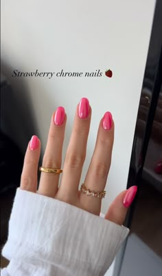 Round Nails Colors, Simple Pink Glossy Nails, Plain Pink Acrylic Nails Almond, Summer Nail Inspo Solid Color, Nail Dip Color Ideas, Natural Pink Almond Nails Short, Almond Fall Acrylic Nails, Light Pink Gel Nails Almond, Fun Simple Summer Nails