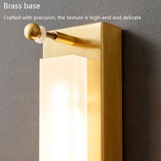 an image of a brass finish wall light