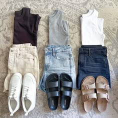 Part 2 of my #summercapsulewardrobe! •high neck tanks-#maurices •Jean shorts-#oldnavy •sandals-#oldnavy, #target •white tennis shoes-#target #targetfashion #targetfinds #summeroutfit #summerfashion #summerstyle Follow my shop @maurices.finds on the @shop.LTK app to shop this post and get my exclusive app-only content! #liketkit #LTKsalealert #LTKstyletip #LTKunder50 @shop.ltk https://liketk.it/4frA1 Shoes With Shorts, Minimalist Outfit Ideas, Closet Must Haves, Summer Outfits Minimalist, Salad With Chicken, Fashion Haul, Outfits Minimalist, Midsize Outfits, Outfit Ideas Casual