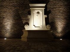 Image of architecture lit-up with NiteLites outdoor lighting. Accent Lighting