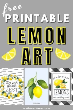 free printable lemon art for kids to use in the classroom or as an activity