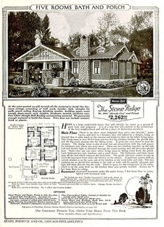 an old house that is featured in the sears homes advertiser's catalog