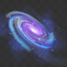 an artist's rendering of a spiral galaxy with stars in the background