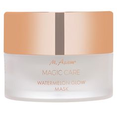 M. Asam Magic Care Watermelon Glow Mask   What It Is  This revitalizing mask temporarily brightens the look of uneven skin tone and provides a natural-looking glow.   What You Get        (1) 1.01 fl. oz. Magic Care Glow Mask     What It Does         Contains moisturizers that leave the skin temporarily hydrated, feeling supple and soft     Brightens the look of uneven skin tone     Helps smooth the look of skin texture while diminishing the look of fine lines and wrinkles     Contains with Vitamin E, an antioxidant that may fight against free radical aggressors     Enhances the appearance of skin    Consumer Perception Survey  In a consumer perception survey with 30 participants who used the Magic Care Watermelon Glow Mask 2 x week, after the first application: -77 % agreed, their skin fee Watermelon Glow, Glow Mask, Watermelon Fruit, Apple Fruit, Free Radicals, Skin Texture, Uneven Skin, Facial Masks, Uneven Skin Tone