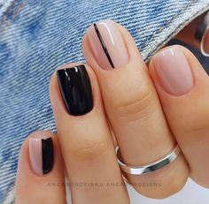 Designs For Short Nails, Simple Gel Nails, Minimal Nails, Cute Gel Nails, Minimalist Nails, On My Own, Chic Nails, Fancy Nails, Dope Nails