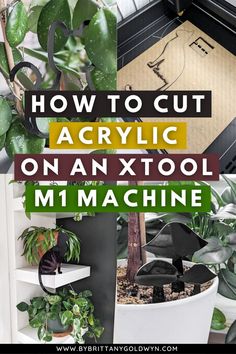 the words how to cut acrylic on an xtool m1 machine