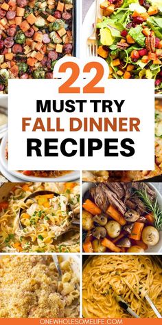 collage of Fall dinner ideas. Easy Fall Dinner Ideas, Seasonal Meals, Fall Dinner Ideas, Winter Dinners