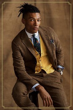 Ralph Lauren Menswear, Ivy League Style, Ralph Lauren Outfits, Black Men Fashion, Men's Suits