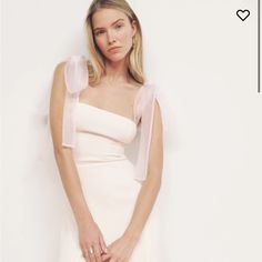 Nwt, I Think It’s Also Called Westerly Dress Sustainable Wedding Dress, Alternative Wedding Dresses, Reformation Dress, Alternative Wedding, Versatile Dresses, Wedding Party Dresses, Silk Dress, Strapless Wedding Dress, One Shoulder Wedding Dress