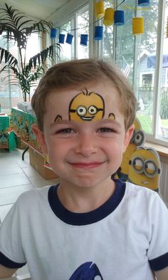 Face Paint With Stencils, Easy Face Painting Ideas For Kids Simple Cheek Art, Face Painting Boys, Minion Face Paint, Easy Face Painting Ideas, Kids Face Painting Easy, Disney Face Painting, Face Paint Stencils, Face Painting Unicorn