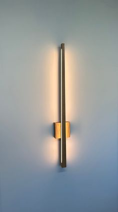 a wall light that is on the side of a wall