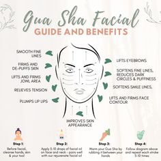 Gua Sha & Rejuvenate Set All about our Gua Sha & Rejuvenate Set and its Benefits: -Helps boost circulation & lymphatic drainage- Smooths fine lines & wrinkles- Helps facial contouring & reduce puffinessEnhance your skin’s natural glow and radiance by incorporating a gua sha massage into your weekly skincare routine! We chose a jade green crystal gua sha tool to promote calmness, balance, and prosperity with every stroke. Gua sha is a technique of traditional Chinese Medicine that is practiced re Drainage Massage, Oil Cleansing, Facial Contouring, Gua Sha Massage, Gua Sha Facial, Essential Oil Spray, Facial Massage, Massage Tools, Traditional Chinese Medicine