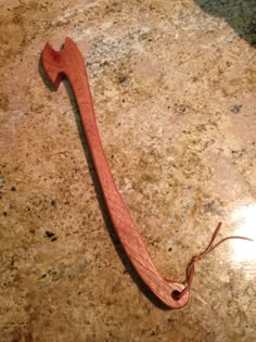 a wooden stick laying on top of a counter