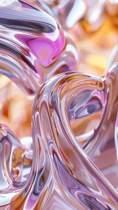 an abstract image of pink and purple swirls