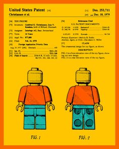 a lego poster with instructions to make it look like someone is wearing an orange shirt