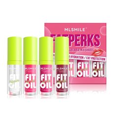 VolksRose 4pcs Lip Gloss Oil Set, Hydrating Lip Glow Oil Lip Gloss, Lipgloss Lipoil Set for Women Girls Teens, Tinted Plumping Lip Gloss Packs, Fat Lip Oil Lip Balm for Dry Lips Nourishing Fat Lip Oil, Lip Gloss Oil, Oil Lip Gloss, Lip Glow Oil, Dripping Lips, Glow Oil, Chrismas Gifts