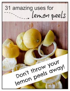 Things To Do With Lemons, Lime Benefits, Tensor Rings, Lemon Peels, Lemon Uses, Lemon Peel, Lemon Recipes, Food Tips, Back To Nature