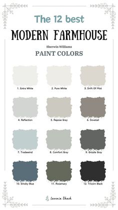 the 12 best modern farmhouse paint colors