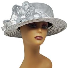 Lady Diane Collection Style: SA-865431 Dazzling Embellished Small Brim Church Hat Dazzling display of rhinestones with ribbon design One size fit most Diameter: 22 inches Elegant Rhinestone Hat For Spring, Elegant Summer Hats With Rhinestones, Formal Rhinestone Hats For Kentucky Derby, Elegant Adjustable Hat For The Holidays, Elegant Adjustable Hat For Holidays, Party Hat With Ribbon And Short Brim, Party Hats With Ribbon And Short Brim, Elegant Adjustable Holiday Hat, Summer Party Hat With Ribbon